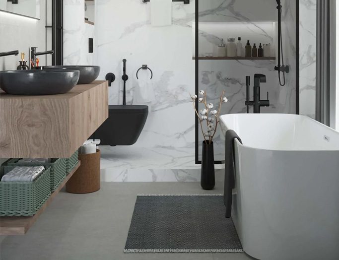 luxury bathroom design for small space