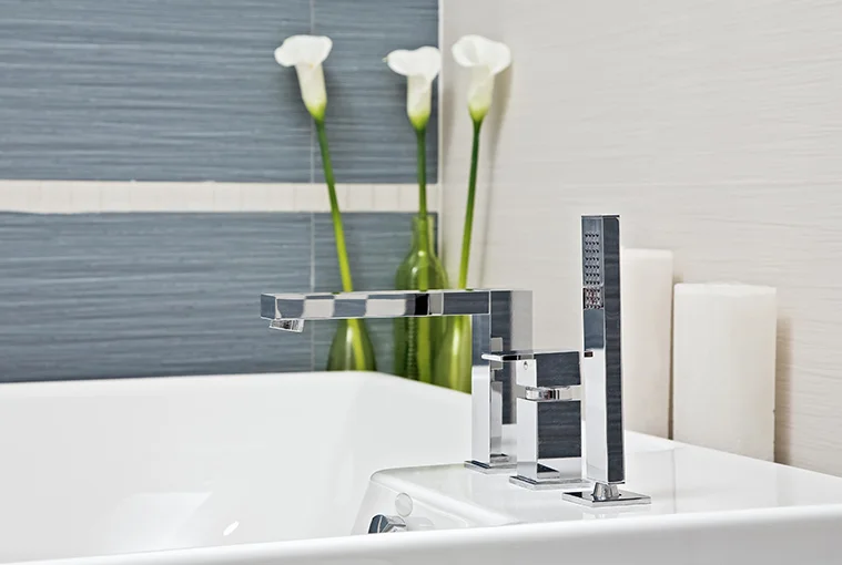 top-class bathroom with smart tap