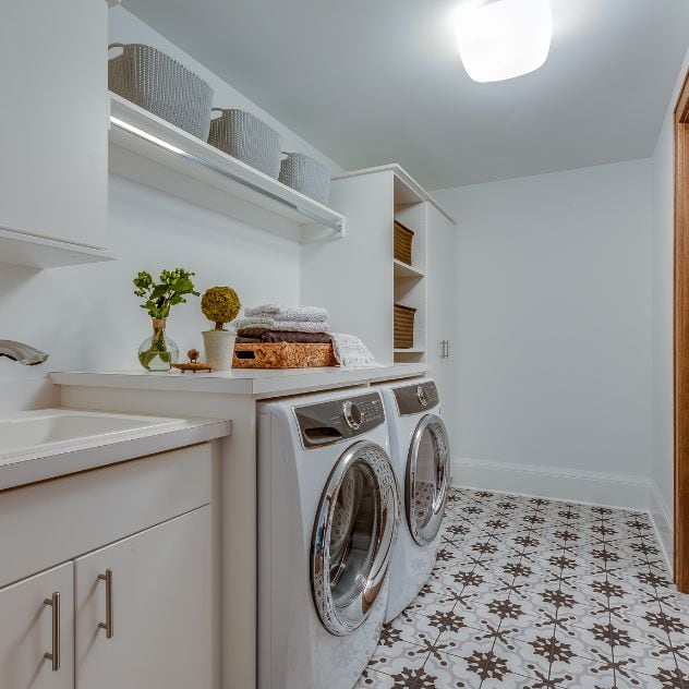 A laundry room design